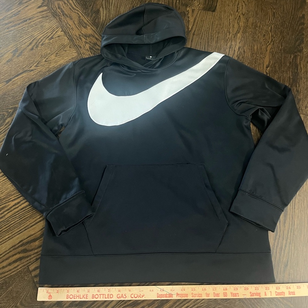 Men’s large Nike Dri-FIT Black hoodie sweatshirt large logo